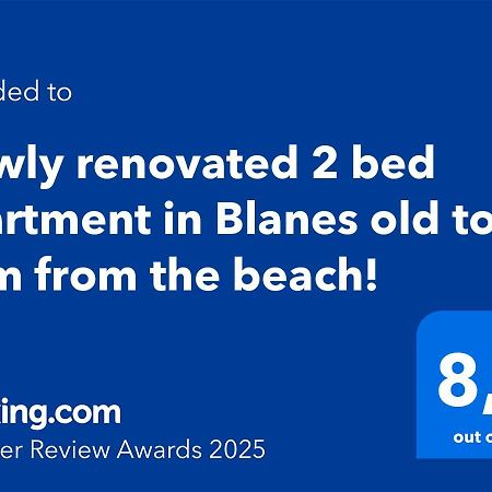 2 Bedroom Large Modern Apartment In Blanes Old Town 50M From The Beach! Экстерьер фото
