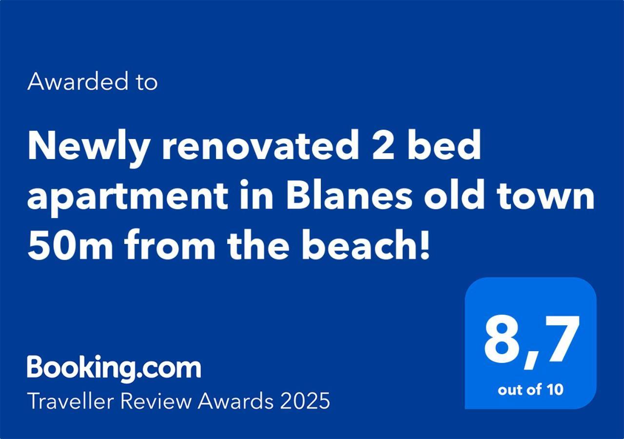 2 Bedroom Large Modern Apartment In Blanes Old Town 50M From The Beach! Экстерьер фото